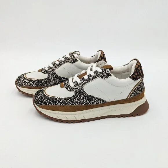 Madewell MWL Kickoff Trainer Sneakers in Leather and Spot Mix Size 5.5 - Picture 4 of 8